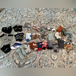 Lot of 29 Pairs of Baby Socks-Newborn through 12 Months